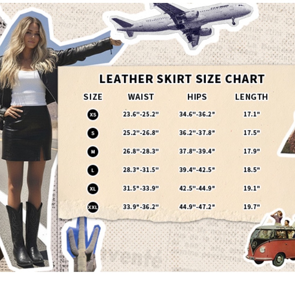 High Waist Bodycon Mini Short Faux Leather Skirt with Slit - Picture 6 of 12